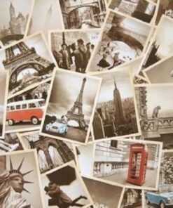 50PCS Vintage Retro Old Travel Postcards for Worth Collecting